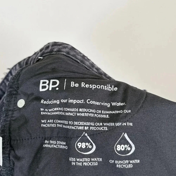 BP Nordstrom Black Destroy Ribbed Washed Short Jeans - Picture 9 of 14